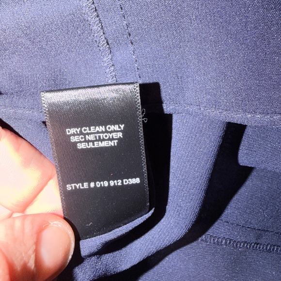 Rebecca Taylor Navy Coral Floral Print Silk Blend Long Sleeve Dress Size 4 - Picture 8 of 8